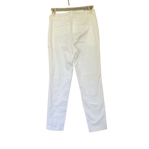 Pinko Womens White Slim Fit Classic Tapered Trousers Dress Pants Size 38 - Picture 2 of 14